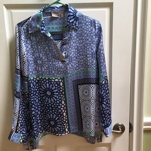 Chico’s print tunic Size Chico 0